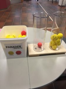 En person var inte riktigt glad. Vi kommer att följa upp det för att alla ska känna sig nöjda med våra aktiviteter.