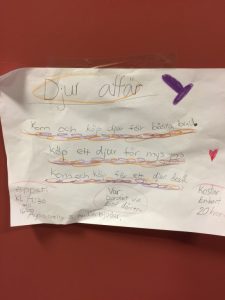 Reklam för djuraffären.
